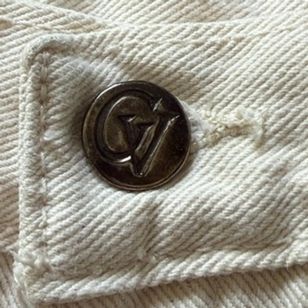 Gloria Vanderbilt Jeans Cream High Rise Straight Leg Women Size 7 WT - Picture 5 of 9